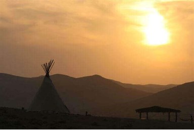 חוות זית המדבר - כפר אינדיאני