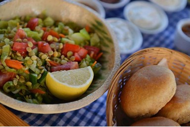 שמיים וארץ - החצר והנוף