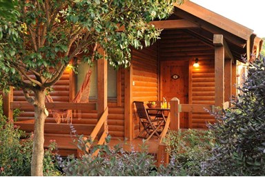 בקתות רינה ברמה - חצר ונוף