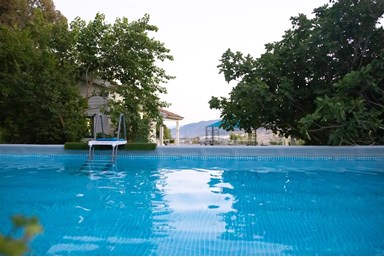 חלום בגורן - החצר והבריכה