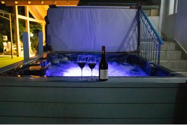 חלום בגורן - החצר והבריכה