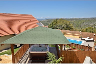 אחוזת מיכל - בריכה, ג'קוזי ספא וחצר