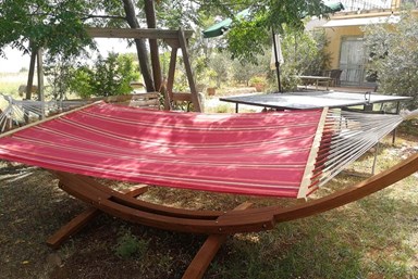 מבט לכנרת  - החצר והנוף