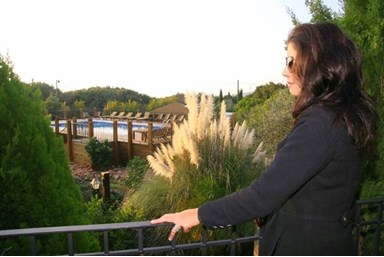 ניר בגליל - הבריכה והחצר