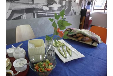 צימרונית - חדר האוכל והמטבח המשותף