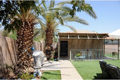 אצלנו בחצר - נאות הכיכר - החצר והסביבה