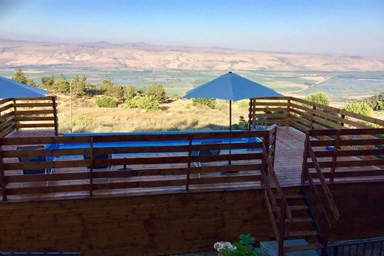 בית הלבנדר - הבריכה והחצר