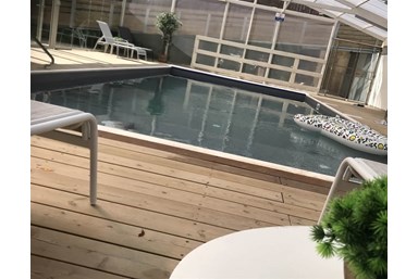 מירווה נופש בחרמון - הבריכה והמתחם