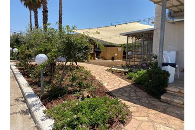 אחוזת אל חיר - הבריכה והחצר