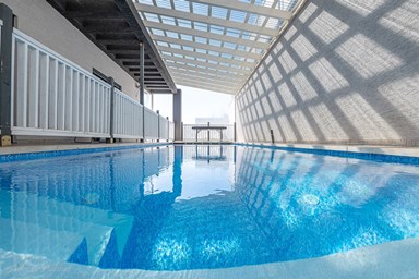 ניו גולד - החצר והבריכה