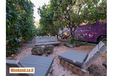 בס בוטיק בפרדס - מתחם החוץ והנוף