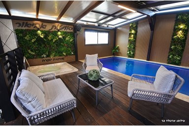 סוויטות אביאור - מתחם חוץ פרטי לכל סוויטה