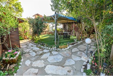 בקתות עץ המעיין - החצר והסביבה