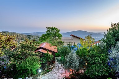 בקתות עץ המעיין - החצר והסביבה