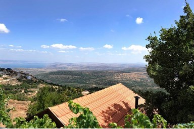 לוין נוף מרהיב  - מתחם החצר והנוף