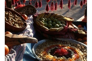 כפר הנוקדים - אוכל