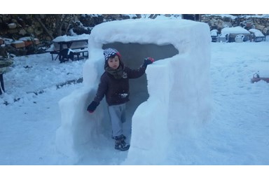 אלג'רמק  2000 - הבית בכפר אירוח דרוזי - חורף באל ג'ארמק 2000